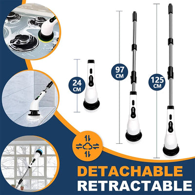 Ridgeback Electric Spin Scrubber 9 in 1 Cordless Cleaning Tool